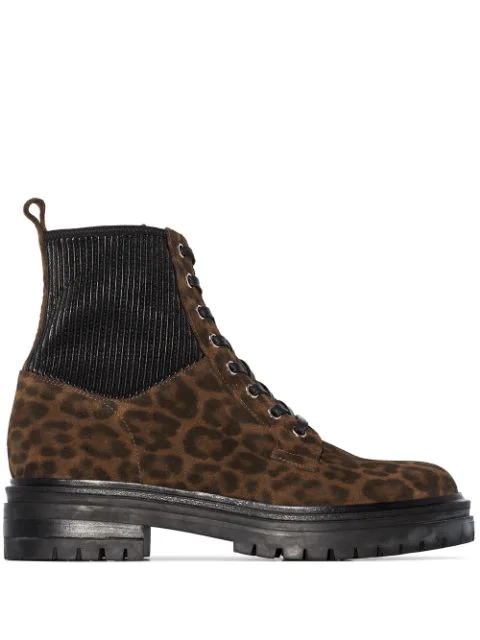 rossi boots leopard print