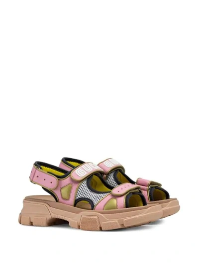 Shop Gucci Hybrid Sneaker-sandals In Pink