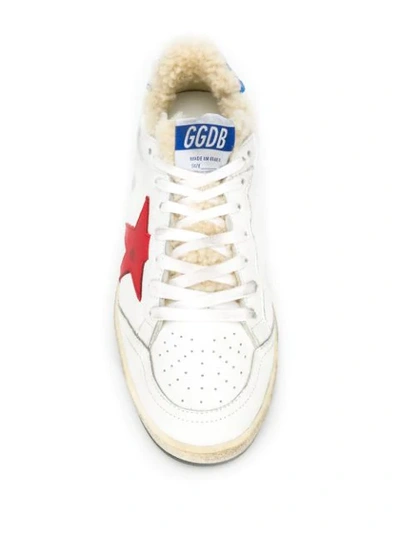 Shop Golden Goose Low-top Sneakers In White