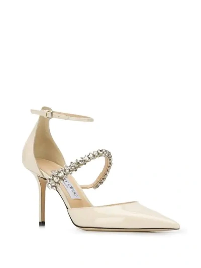 JIMMY CHOO BOBBIE 85 PUMPS - 大地色