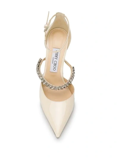 Shop Jimmy Choo Bobbie 85 Pumps - Neutrals