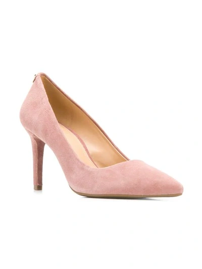 Shop Michael Michael Kors Smooth Texture Pumps In Pink