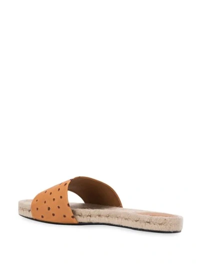 Shop By Far Arizona Slip-on Sandals In Neutrals