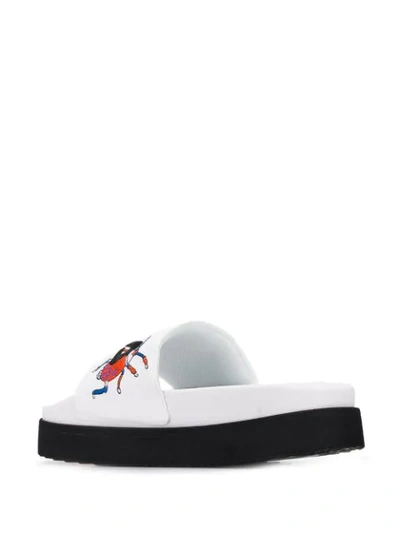 Shop Fila Morro Bay Slides - White