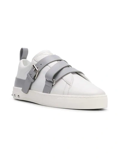 Shop Valentino Garavani V-punk Sneakers In White