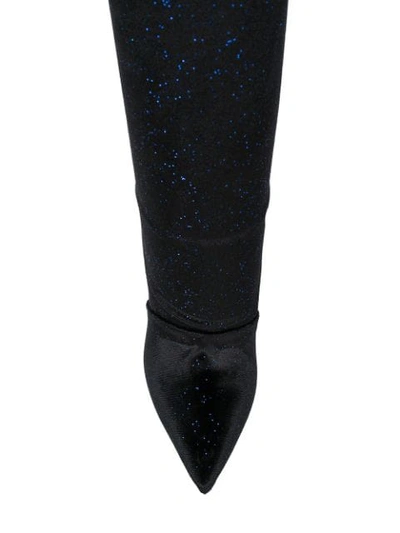 Shop Balmain Over-the-knee Boots In Black