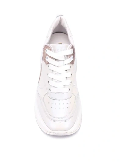 Shop Hogan Maxi Active Platform Trainers In White