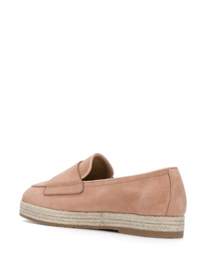 Shop Santoni Buckled Espadrilles In Neutrals