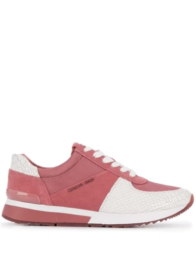 Shop Michael Michael Kors Colour-block Sneakers In Pink