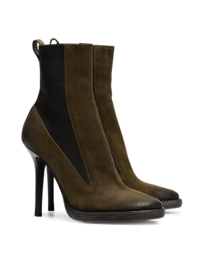 Shop Haider Ackermann Ankle Boots In Green