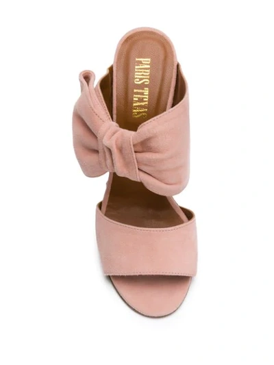 Shop Paris Texas Bow Detail Sandals In Pink