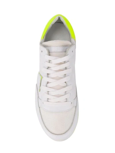 PHILIPPE MODEL TROPEZ - MONDIAL NEON VEAU运动鞋 - 白色