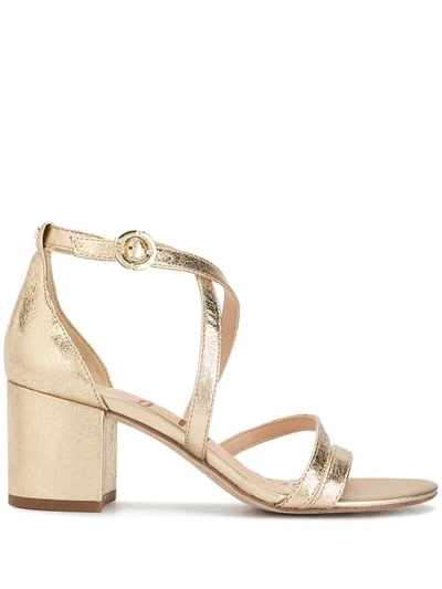 Shop Sam Edelman Stacie Block Heel Sandals - Gold