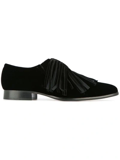 Shop Ports 1961 Fringed Loafers In Black