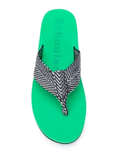 PROENZA SCHOULER PLATFORM SOLE FLIP-FLOPS - 黑色