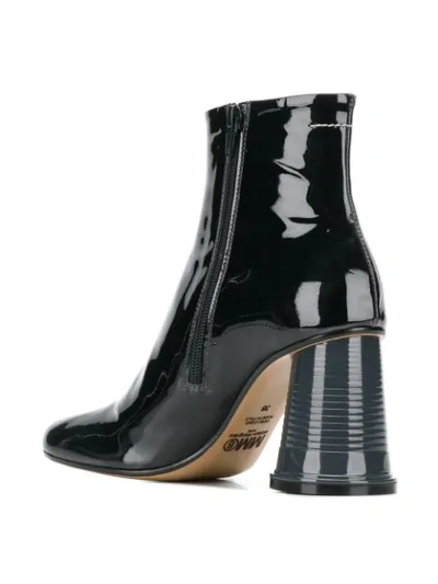 Shop Mm6 Maison Margiela Cup Heel Ankle Boots In Black