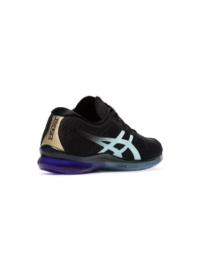 Shop Asics Black Quantum Mesh Low Top Sneakers