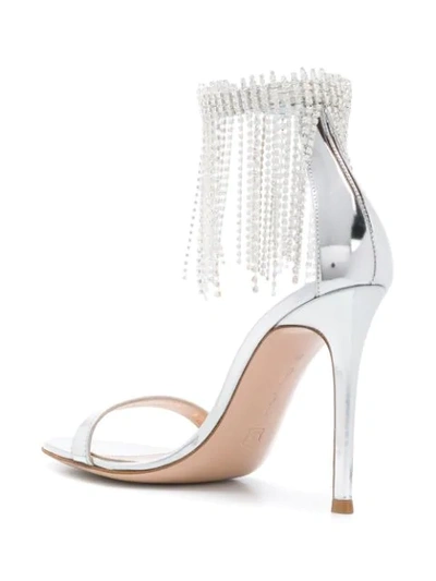 Shop Gianvito Rossi Jasmine Sandals In Metallic