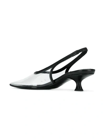 Shop Mm6 Maison Margiela Slingback Pumps In Black