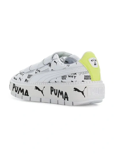 Shop Puma Low Top Leather Trainers In White