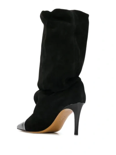 Shop Alexandre Vauthier Laura Slouch Boots In Black