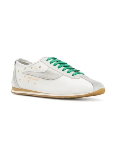 Shop Saint Laurent Jay Sneakers In 9254 Milk/bl 