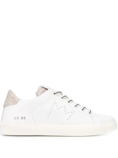 Shop Leather Crown Classic Lo-top Sneakers In White