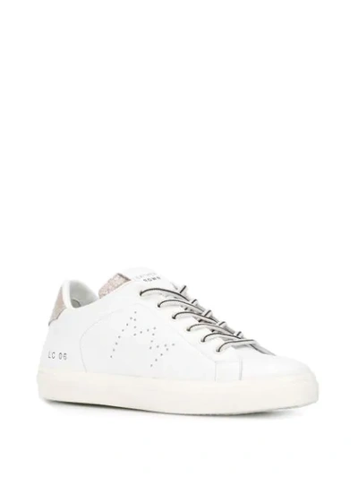 Shop Leather Crown Classic Lo-top Sneakers In White