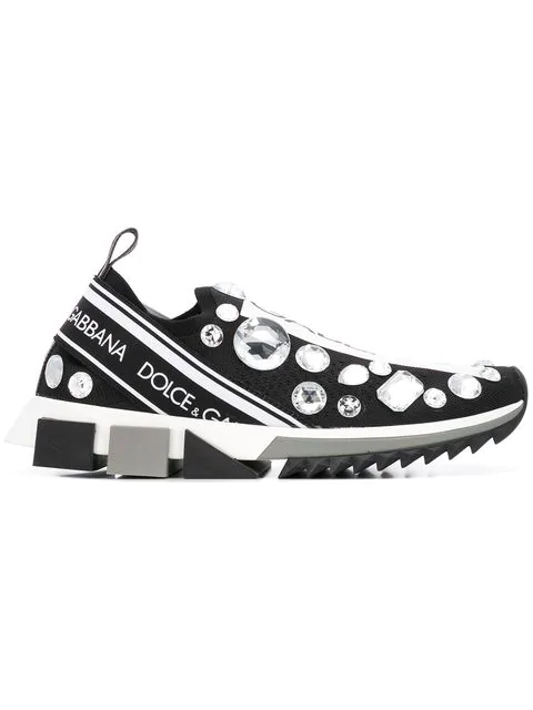 dolce and gabbana embellished sneakers