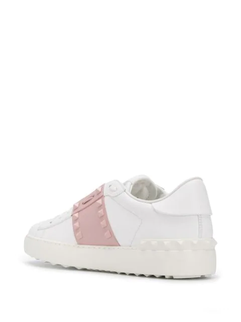 valentino rockstud sneakers pink