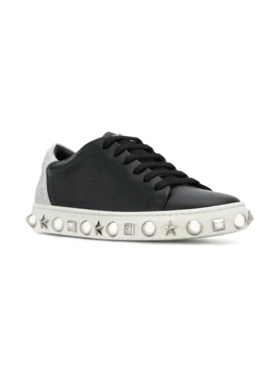 Shop Philipp Plein Studded Sneakers - Black