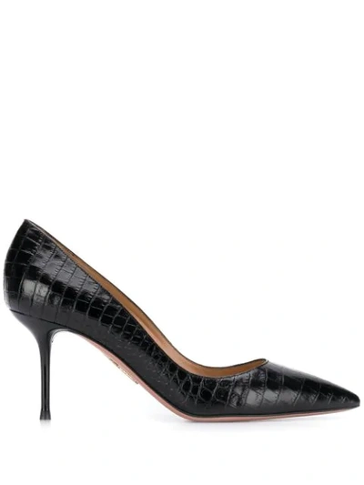 Shop Aquazzura Purist Pumps In Black