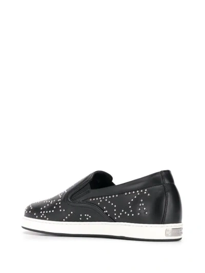 Shop Jimmy Choo Gracy Slip-on Sneakers In Black