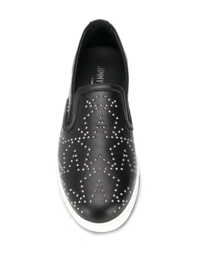 Shop Jimmy Choo Gracy Slip-on Sneakers In Black