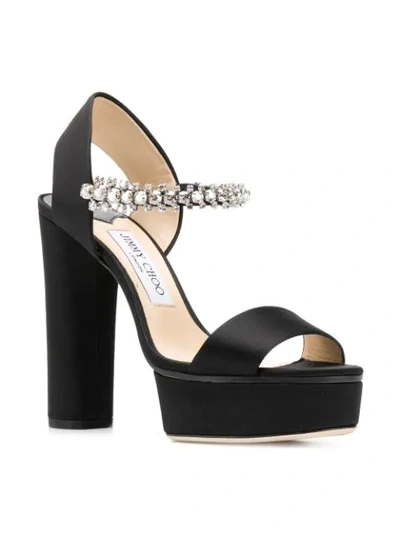 Shop Jimmy Choo Santina 125 Sandals In Black