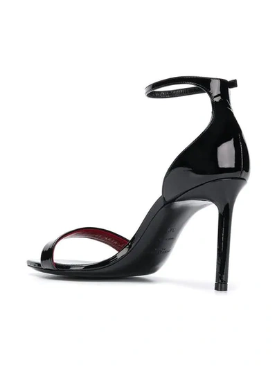 Shop Saint Laurent Amber 85mm Sandals In Black