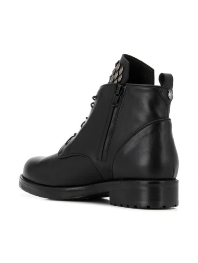 Shop Albano Studded Tongue Boots In Black