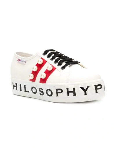 Shop Philosophy Di Lorenzo Serafini Superga Sneakers In White