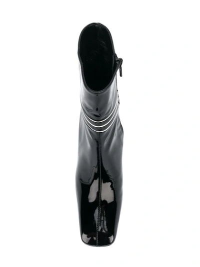 Shop Dorateymur Varnished Ankle Boots In Black