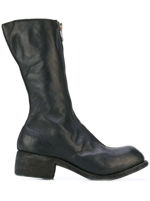 Guidi Front Zip Boots - Black | ModeSens