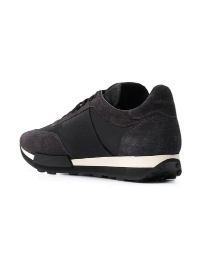 Shop Moncler Low Top Trainers In Black
