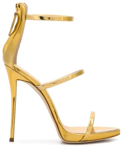 Shop Giuseppe Zanotti Harmony Sandals In Gold