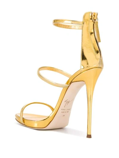 Shop Giuseppe Zanotti Harmony Sandals In Gold