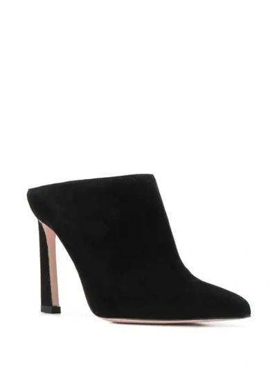 Shop Stuart Weitzman Camila Mules In Black