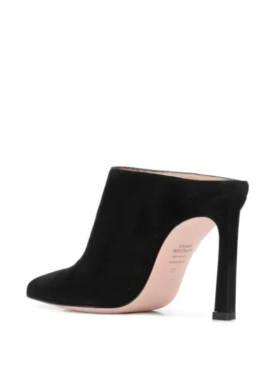 Shop Stuart Weitzman Camila Mules In Black