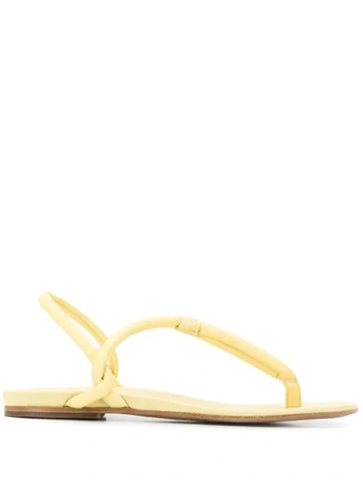 Shop Del Carlo Slingback Thong Sandals - Yellow