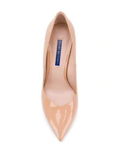 Shop Stuart Weitzman Anny Pumps In Neutrals