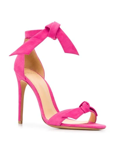 Shop Alexandre Birman Tie Fastening Sandals In Pink