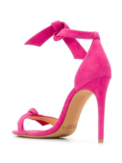 Shop Alexandre Birman Tie Fastening Sandals In Pink