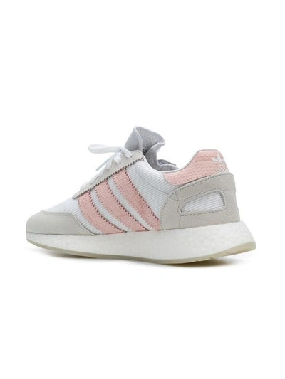 Adidas Originals I-5923 Ribbed-knit Trainers In Bianco/rosa | ModeSens